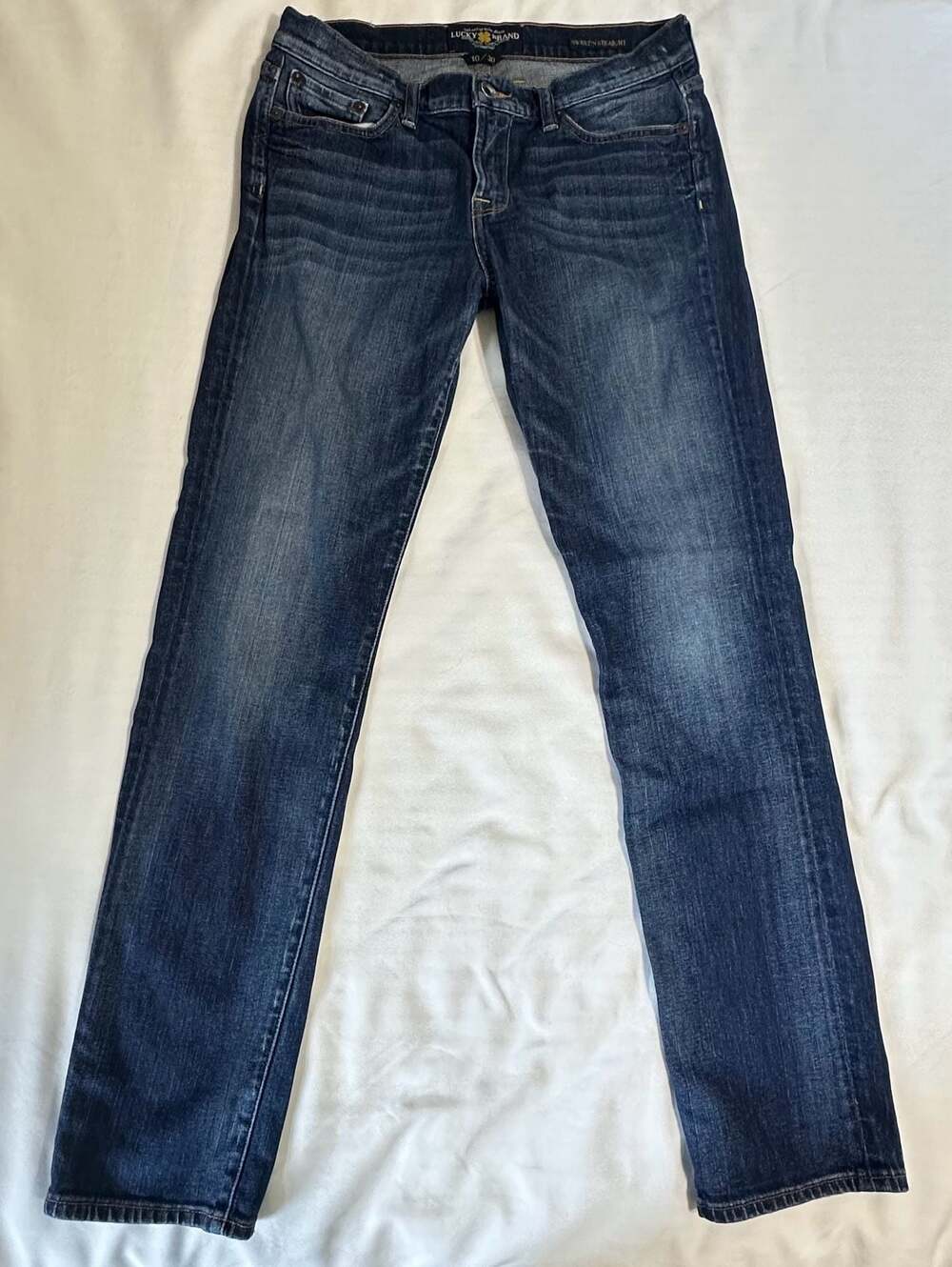 Lucky Brand Sweet N Straight Women's Denim Jeans Size 10/30 Dark Wash